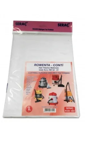 Seraç Elektrik Süpürgesi Toz Torbası 2 Li Rowenta Conti