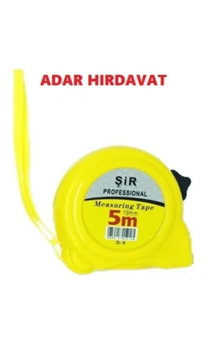 Şerit Metre Sarı Siyah Profesyonel 3x19Mm Royaleks-ÖZŞ-8879