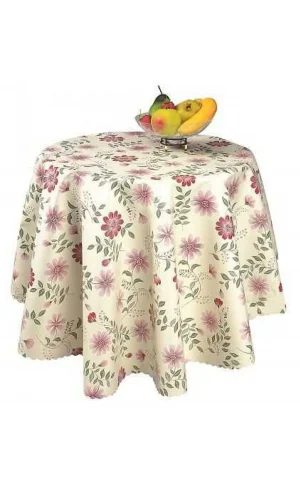 Sermat Hazır Masa Örtüsü 140x140 Cm Yuvarlak Royaleks-MH69