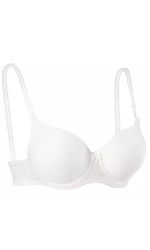 Silikonlu Desteksiz Telli Düz Boş Sütyen Beyaz