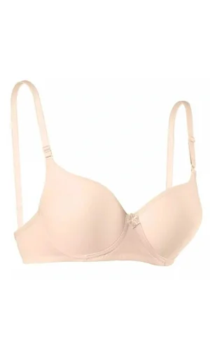 Silikonlu Desteksiz Telli Düz Boş Sütyen Ten