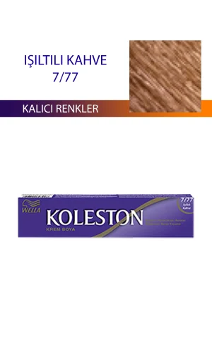 Single Tüp Boya Saç Boyası Işıltılı Kahve 7/77