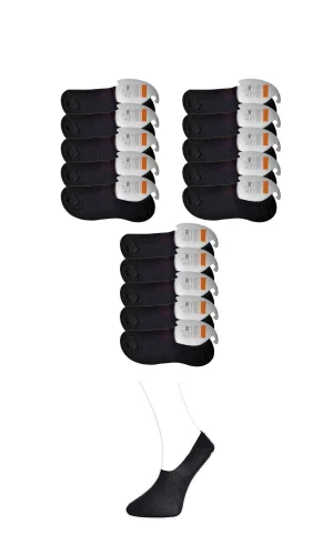 Siyah Erkek Babet Çorap 15 çift