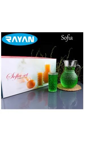 Sofia 7 Parça Sürahi Meşrubat Seti Royaleks-82656