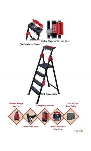 Strong Merdiven 3+1 Basamaklı Merdiven Royaleks-STRONG31