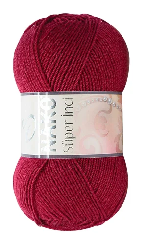 Süper İnci El Örgü İpi 100 gr Vişne Çürüğü 3630