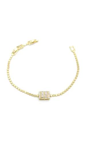 Taşlı Bileklik - Altın