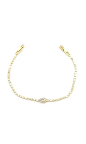 Taşlı Bileklik - Altın