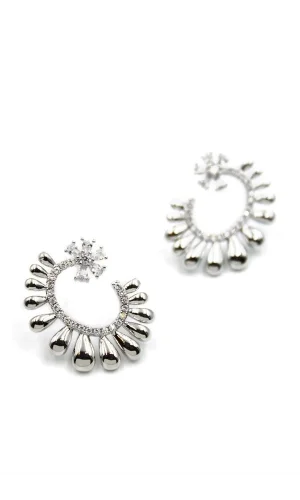 Taşlı Küpe - Gümüş