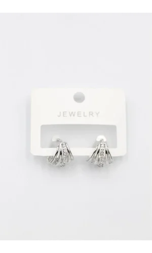 Taşlı Küpe - Gümüş