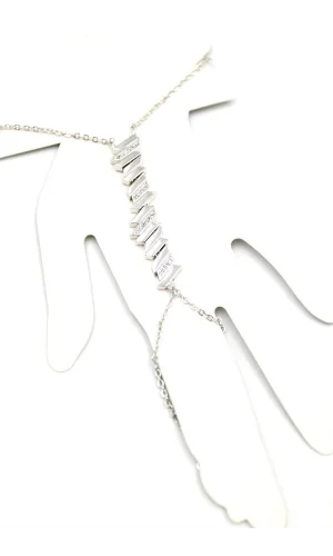 Taşlı Şahmeran Bileklik - Gümüş