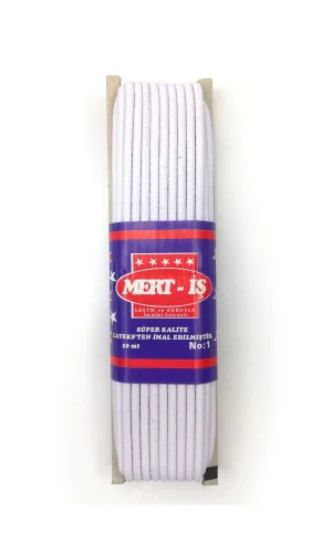 Tekis Lastik Çamaşır Don Etek Bel Paça Lastiği 10 Metre