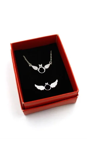 Tektaş Set Kolye - Altın