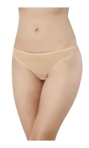 Ten Rengi Kadın Günlük Pamuklu Likralı Özel Poşet İçinde Taşınabilir Acil Durum Slip Külot