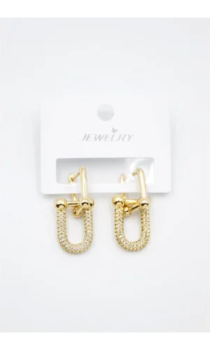 TF Zincir Küpe - Altın