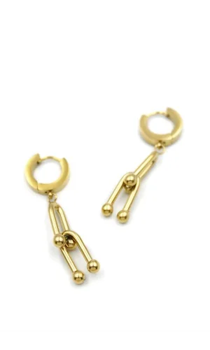 TF Zincir Küpe - Altın