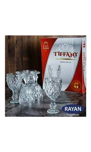 Tiffany 6lı Lüx Ayaklı Bardak Royaleks-82628
