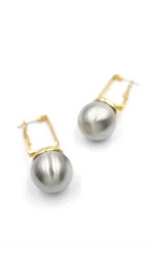 Top Küpe - Gümüş