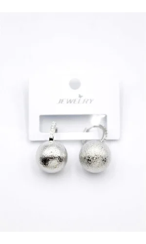 Top Küpe - Gümüş