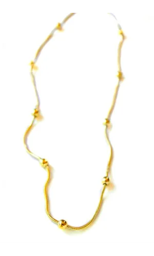 Top Zincir Kolye - Altın