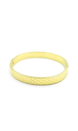 Üçgen Dilimli Bilezik - Altın