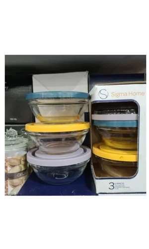 Vamos 3lü Cam Saklama Kabı Royaleks-SGM08779