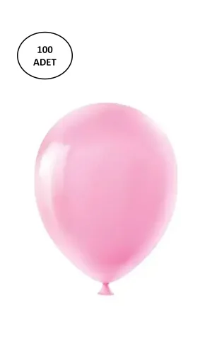 Vatan Balon Tek Renk Pembe VT392 (100 Lü Paket)