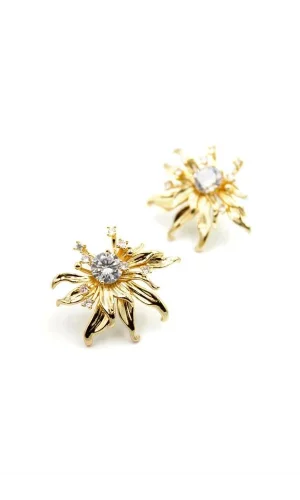 Yaprak Küpe - Altın