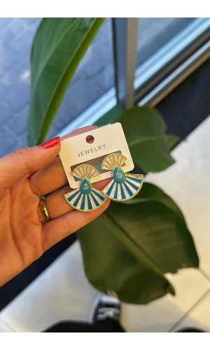 Yelpaze Küpe - Altın