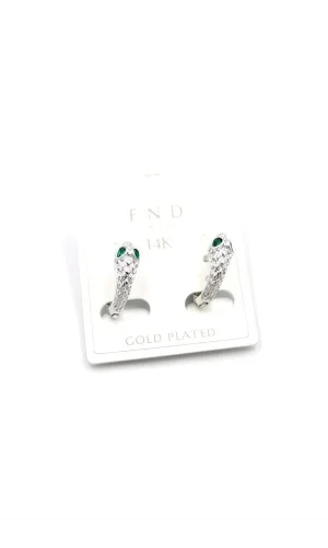 Yılan Küpe - Gümüş