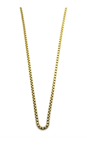 Yılan Zincir Kolye - 45 cm - Altın