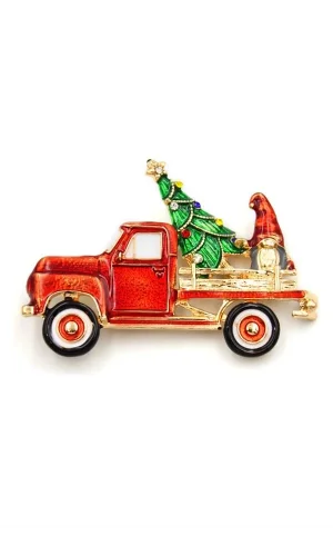 Yılbaşı Broş - Kırmızı