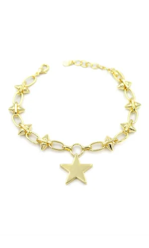 Yıldız Bileklik - Altın