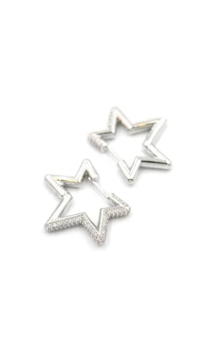 Yıldız Küpe - Gümüş