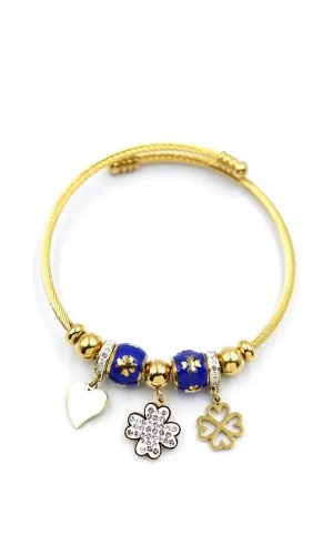 Yonca Charm Bilezik - Altın