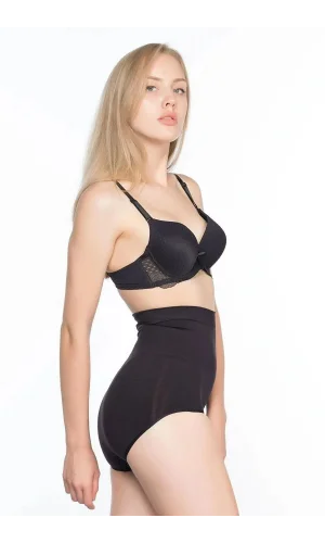 Yüksek Bel Kadın Slip Korse 13003 - Siyah