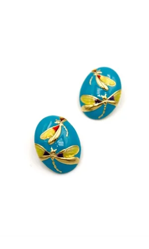 Yusufçuk Küpe - Mavi