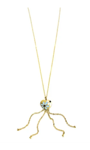 Zincirli Kalp Kolye - Altın