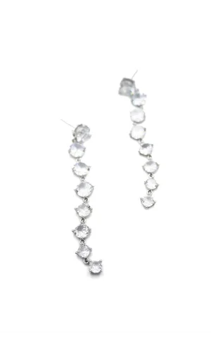 Zirkon Taşlı Küpe - Gümüş