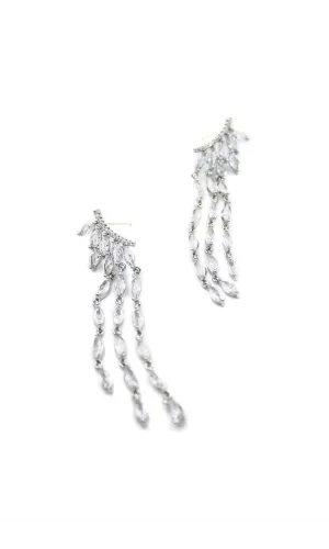 Zirkon Taşlı Küpe - Gümüş