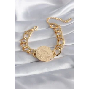 316L Çelik Gold Renk Reşat Altın Model Samanyolu Kadın Bileklik