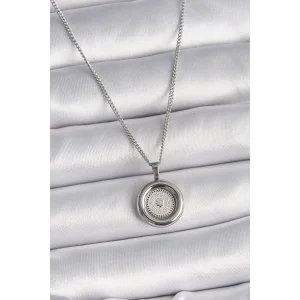 316L Çelik Gümüş Renk Zincir Gümüş Renk Altın Model Kadın Kolye