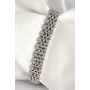 316L Çelik Gümüş Renk Zincir Model Erkek Bileklik
