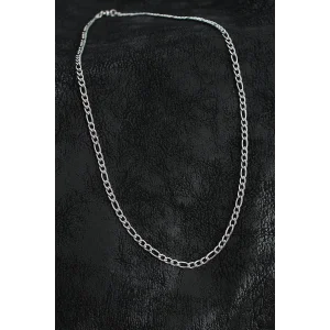 316L Çelik Klasik Figaro Zincir Model Gümüş Renk Erkek Kolye