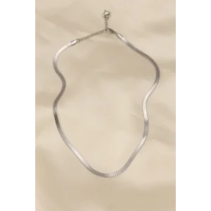 316L Çelik Silver Renk 45 cm İtalyan Zincir Model Kadın Kolye