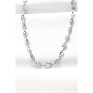 316L Çelik Silver Renk Gemici Zincir Kolye