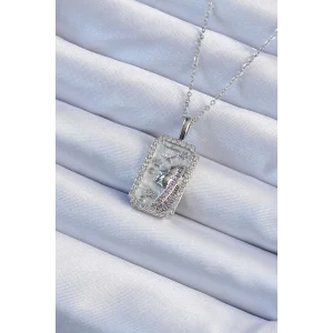 316L Çelik Zincir Gümüş Renk Zirkon Taşlı Yüz Figürlü Tarot Kolye