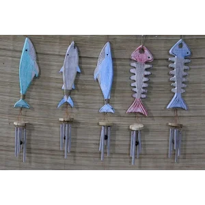 Ahşap Balıklı Metal Çan No:5