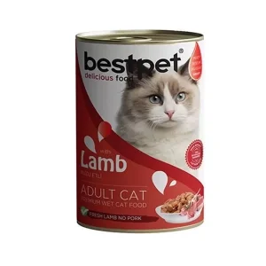 Bestpet Kuzulu Jöleli Yetişkin Konserve Kedi Maması 400 Gr