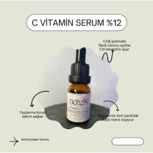 C Vitamin %12 Serum Aydınlatıcı Leke Karşıtı Antioksidan Yaşlanma Karşıtı